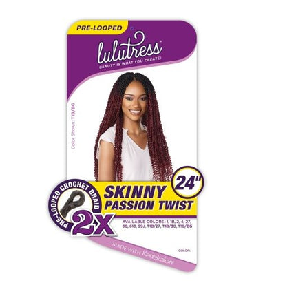 Sensationnel Lulutress Synthetic Braid - 2x Skinny Passion Twist 24