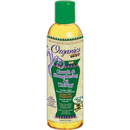 [Africa'S Best] Organics Growth & Strengthening Oil Therapy With Argan Oil 8Oz