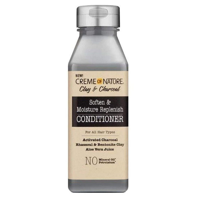 [Creme Of Nature] Clay & Charcoal Soften & Moisture Replenish Conditioner 12oz