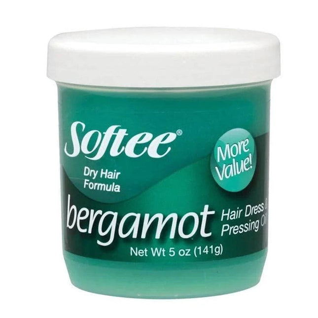 [Softee] Bergamot Hair Dress & Pressing Oil Dry Formula Green 5Oz