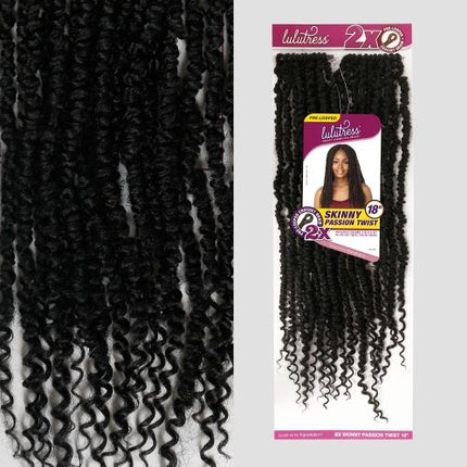 Sensationnel Lulutress Synthetic Braid - 2x Skinny Passion Twist 18