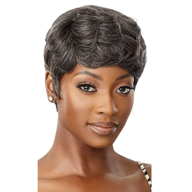Fab & Fly Gray Glamour Unprocessed Human Hair Wig - Addison