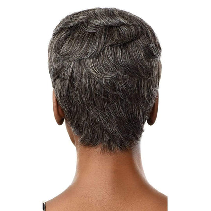 Fab & Fly Gray Glamour Unprocessed Human Hair Wig - Addison