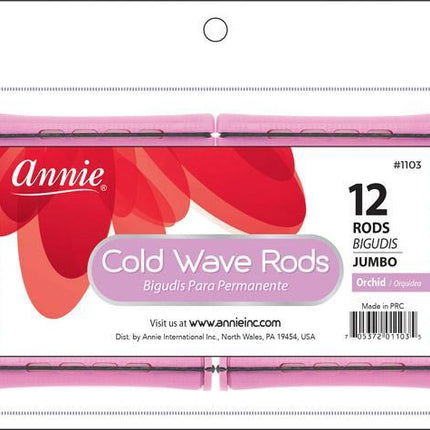 [Annie] Cold Wave Rods Orchid Long 12Pcs