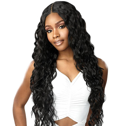 Sensationnel Butta Lace Human Hair Blend Hd Lace Front Wig - Loose Curly 32