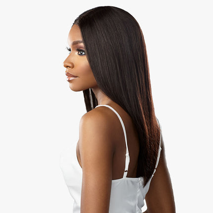 Bare And Natural Straight Human Hair 5x5 Lace Closure With Bundle Deal