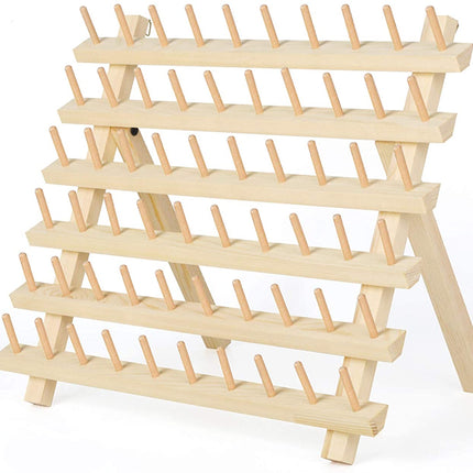 Donna Premium Birchwood Braiding Hair Organizer 60-Spool