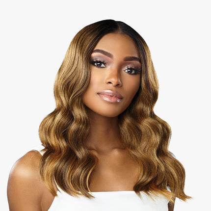 Sensationnel Human Hair Blend Butta Hd Lace Front Wig - Beach Wave 20