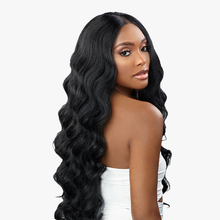 Sensationnel Human Hair Blend Butta Hd Lace Front Wig - Curly Body 26