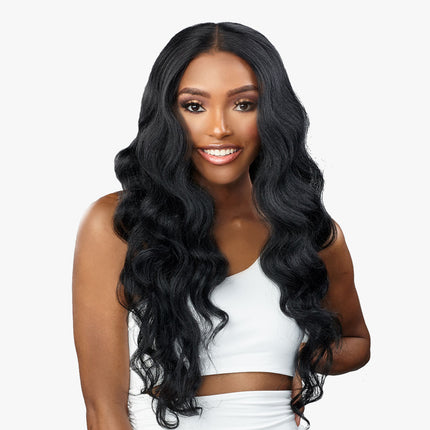 Sensationnel Human Hair Blend Butta Hd Lace Front Wig - Curly Body 26