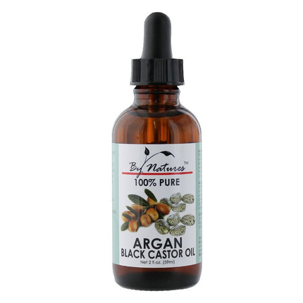 By Natures 100% Pure Argan Black Castor Oil 2oz