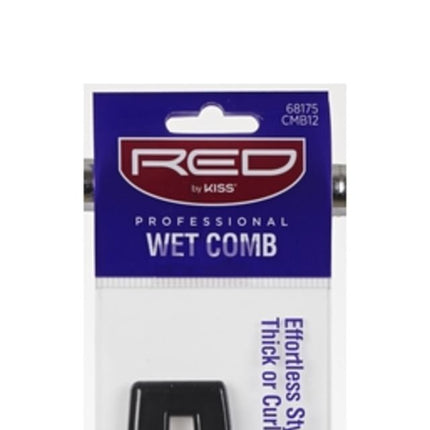 Red Professional Black Wet Comb