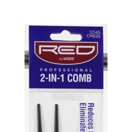 Red Professional 2-In-1 Comb