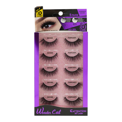 [Ebin] Cattitude 3D Lashes 5Pairs