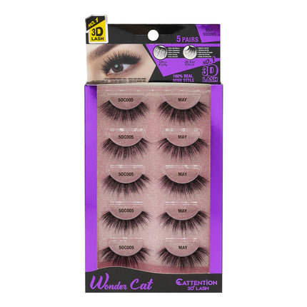 [Ebin] Cattitude 3D Lashes 5Pairs