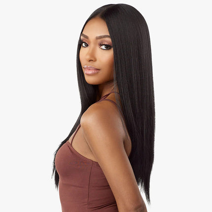 Sensationnel What Lace Human Hair Blended Center Part Lace Wig - Mariella 26"