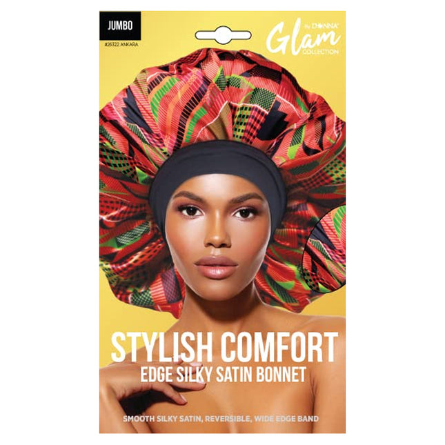 Donna Stylish Comfort Edge Silky Satin Bonnet Jumbo