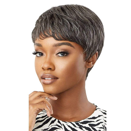 Fab & Fly Gray Glamour Unprocessed Human Hair Wig - Eden