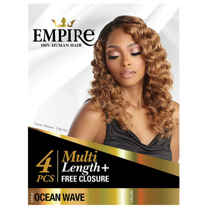 Sensationnel Human Hair Empire Multi Weave Hair - Ocean Wave 10", 12", 14"