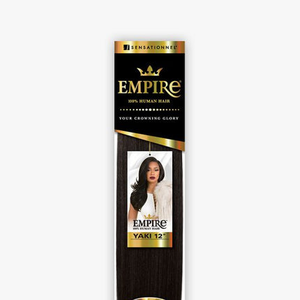 Empire Yaki - Sensationnel 100% Human Remy Hair Soft Yaky Weave W/ Argan Oil - 10"