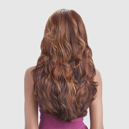 Top Side Indy - Vanessa Synthetic Lace Front & Part Wig Long Wavy