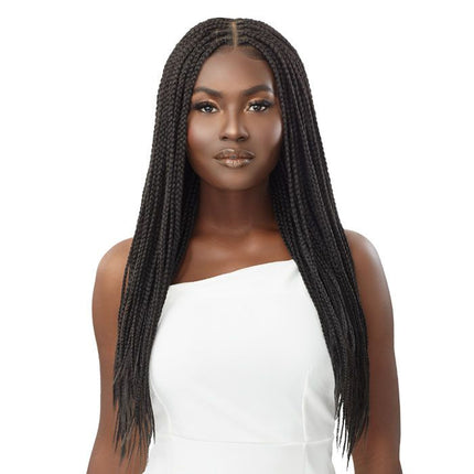 Outre Pre-braided 13x4 Hd Lace Frontal Wig - Knotlesss Square Part Braids 26"