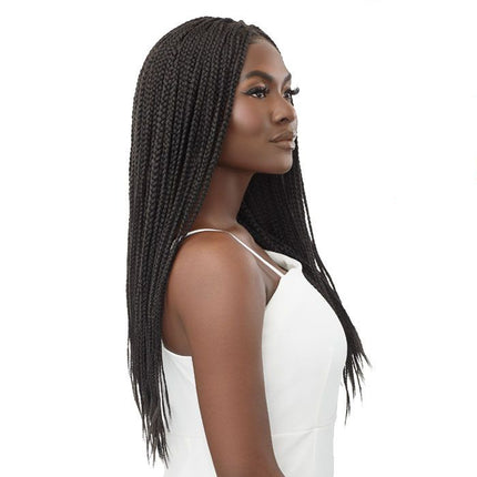 Outre Pre-braided 13x4 Hd Lace Frontal Wig - Knotlesss Square Part Braids 26"