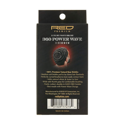 Red Premium 360 Power Wave Boar Brush