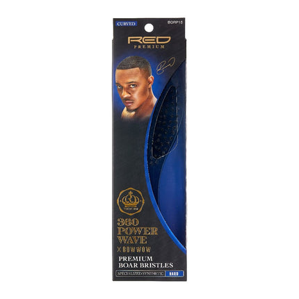 Red Premium Metallic Boar Brush