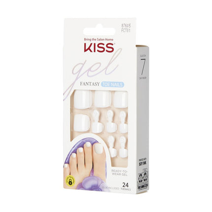 Kiss Gel Fantasy Ready-To-Wear 24 Toenails