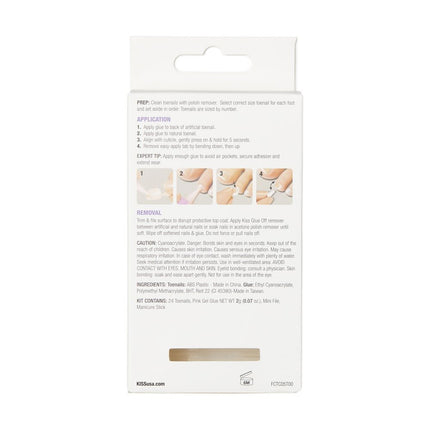 Kiss Gel Fantasy Ready-To-Wear 24 Toenails