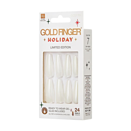 Gold Finger Holiday Limited Edition 24 Nails