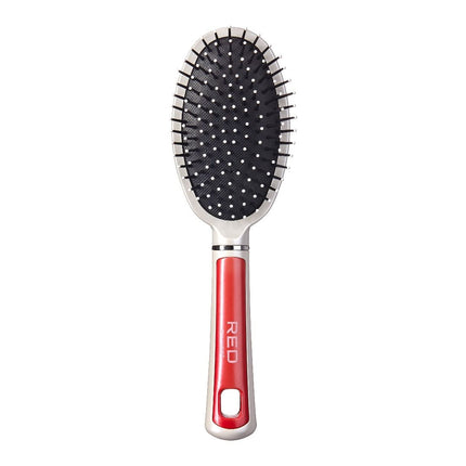 Red Round Cushion Brush Smooth Groom