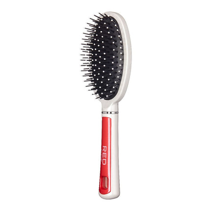 Red Round Cushion Brush Smooth Groom