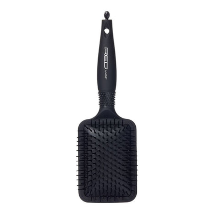 Red Blow Dry Friendly Silky Paddle Brush Square