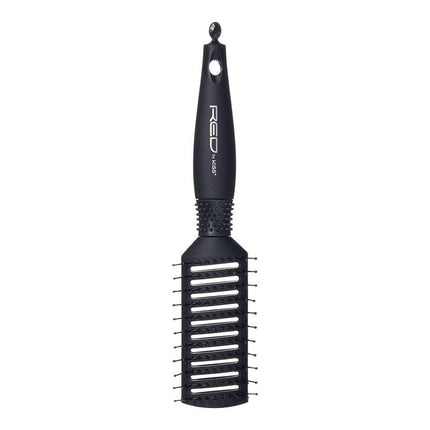 Red Blow Dry Friendly Silky Paddle Brush Vent