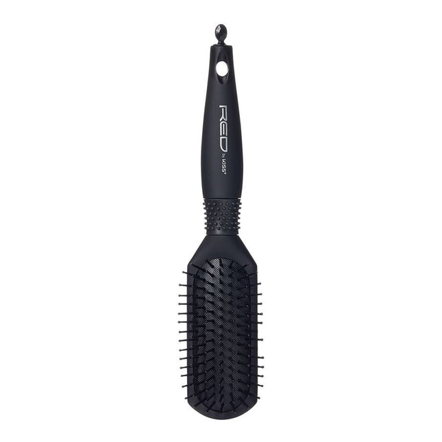 Red Blow Dry Friendly Silky Paddle Brush Small Cushion