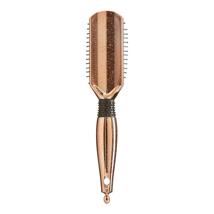 Red Blow Dry Friendly Lose Gold Paddle Brush Small Cushion