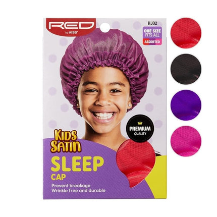 Red By Kiss Kids Satin Sleep Cap