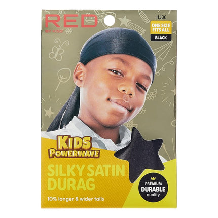 Red By Kiss Kids Powerwave Silky Satin Durag