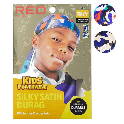 Red By Kiss Kids Powerwave Silky Satin Durag