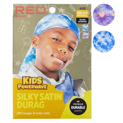 Red By Kiss Kids Powerwave Silky Satin Durag