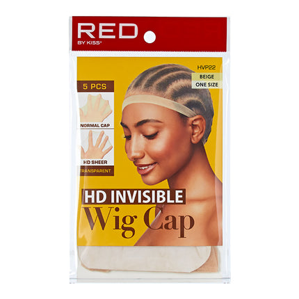 Red By Kiss Stocking Hd Invisible Wig Cap 5pcs