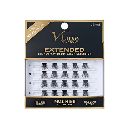 i-Envy V-luxe Extended Real Mink Cluster Lashes