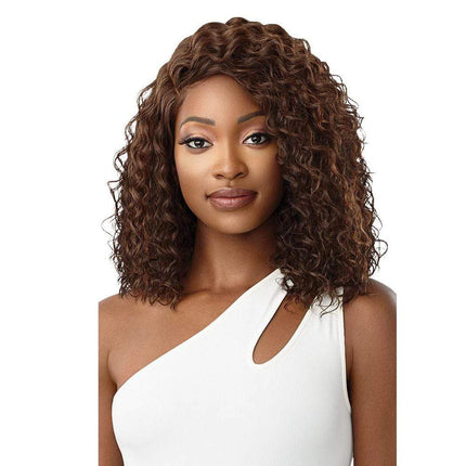 Outre Synthetic 5" L-part Swiss Lace Front Wig - Leena