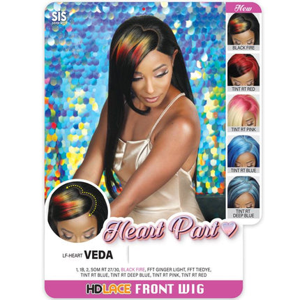Zury Sis Heart Part Synthetic Hair Hd Lace Front Wig - Lf-heart Veda