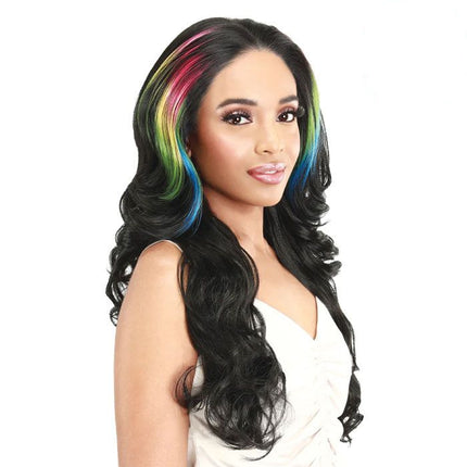 Zury Sis Human Hair Blend 13x4 Hd Lace Front Wig - Pm-fp Lace -nadia
