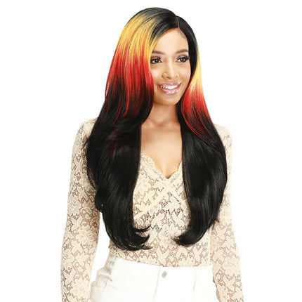 Zury Sis Layer Beam Colors Hair 5" Hd Lace Front Wig Lf-pali