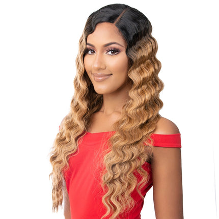 It's A Wig Premium Synthetic Lace Front Wig - Hd Lace Crimped Hair 8