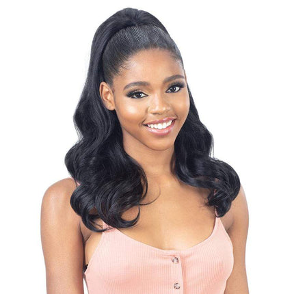 Freetress Equal Natural Me Synthetic Ponytail - Natural Bouncy Curl